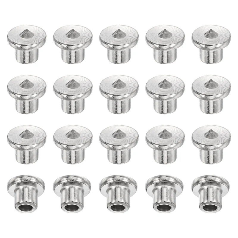 20Pcs Hollow Dowel and Tenon Center Transfer Plugs, 8mm Doweling Centering Pin