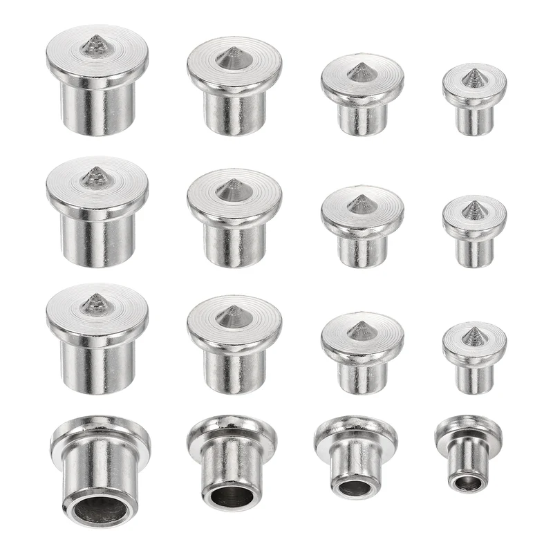 16Pcs Hollow Dowel and Tenon Center Transfer Plugs, 4Size Doweling Centering Pin