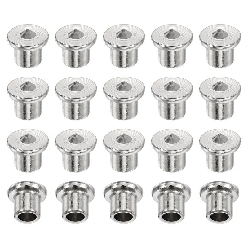 20Pcs Hollow Dowel and Tenon Center Transfer Plugs, 10mm Doweling Centering Pin