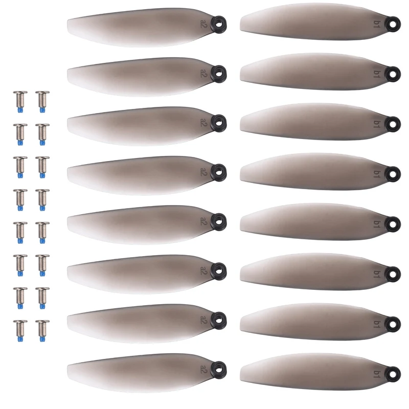 16Pcs 3 Inch Plastic Propellers for K600GPS Quadcopter Clear Gray