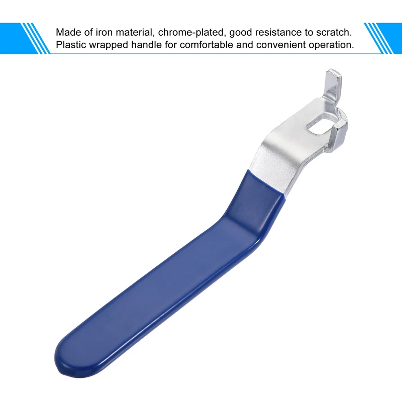 Lever Handle Iron Chrome Plated Replacement Quarter Turn for Ball Valve