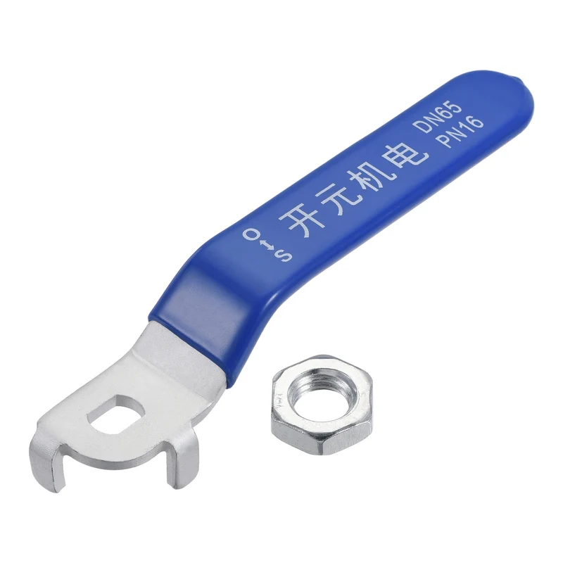 Lever Handle Iron Chrome Plated Thicken Quarter Turn for DN65 Ball Valve
