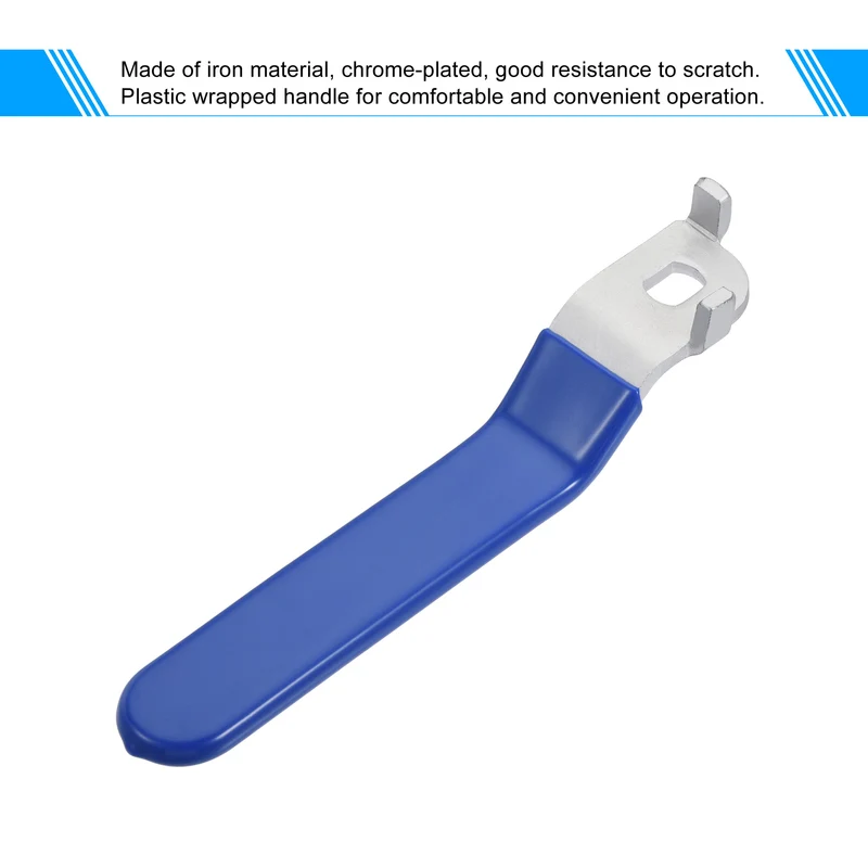 Lever Handle Iron Chrome Plated Thicken Quarter Turn for DN65 Ball Valve