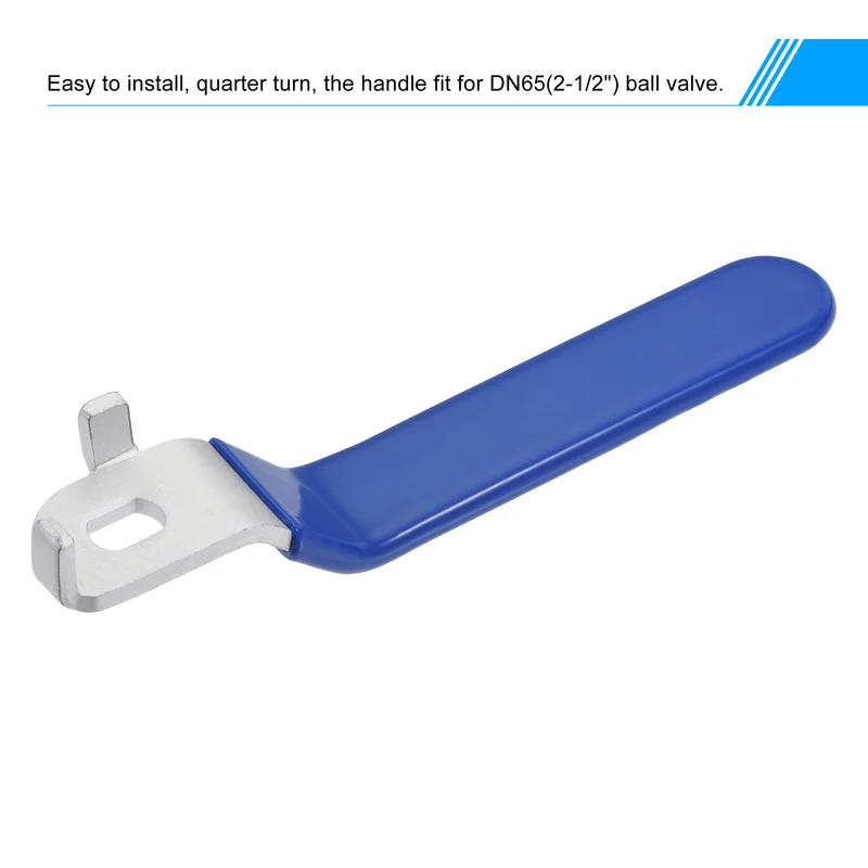 Lever Handle Iron Chrome Plated Thicken Quarter Turn for DN65 Ball Valve