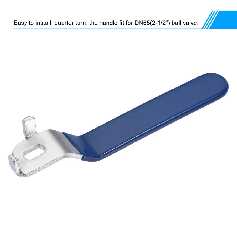 Lever Handle Iron Chrome Plated Replacement Quarter Turn for DN65 Ball Valve