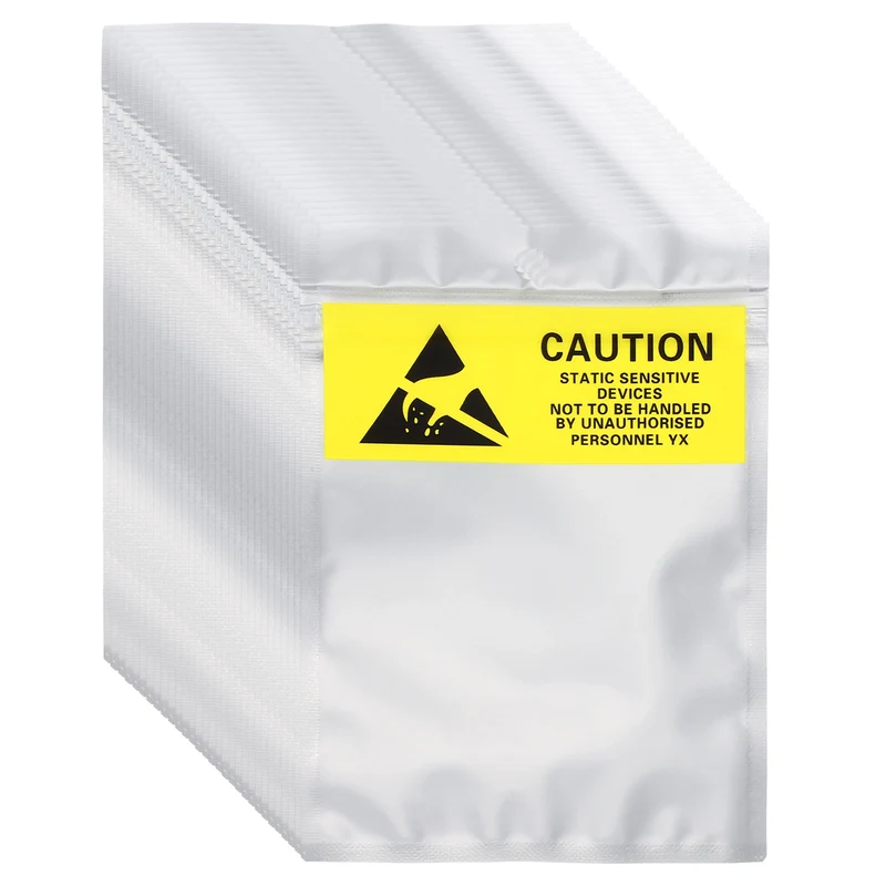 100 Pcs Anti Static Shielding Bag 4.1" x 5.9" Resealable ESD Bags, Silver