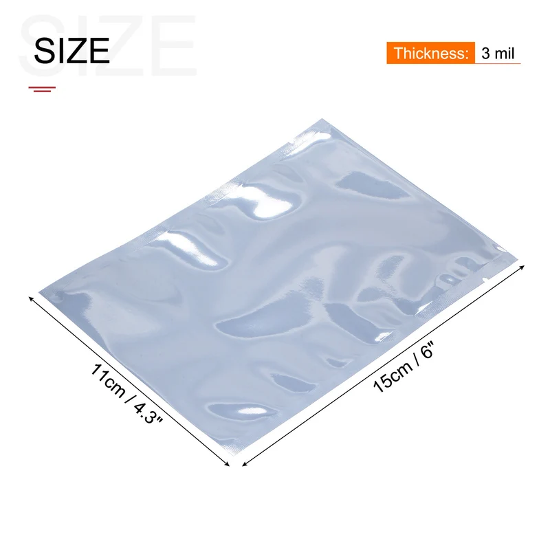 Anti Static Bags Shielding Bag 50pcs 4.3x6"(11x15cm) Open Top with Labels