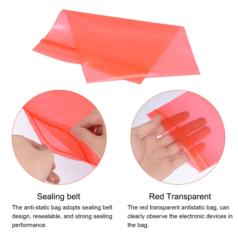 Anti Static Bags Shielding Bag 2.4x3.5inch(6x9cm) for Hard Drive 50pcs