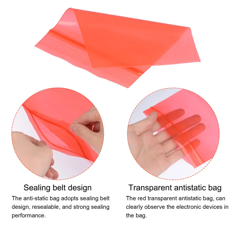 50pcs Anti Static Bags Shielding Bag 2"x2.8" 5x7cm for Hard Drive