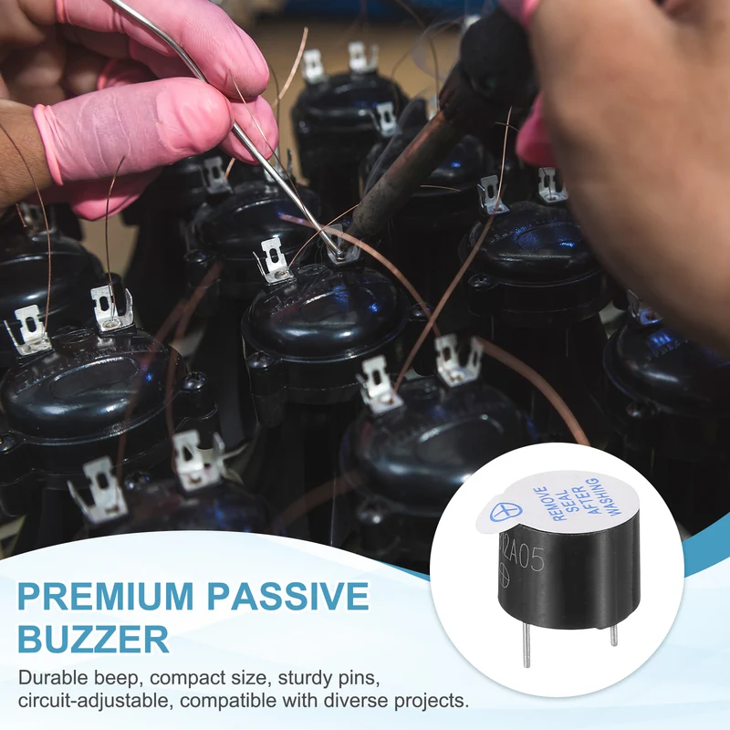 20 Pcs Active Buzzer DC 5V 7.6mm Pitch Electric Tone Buzzer for Alarm