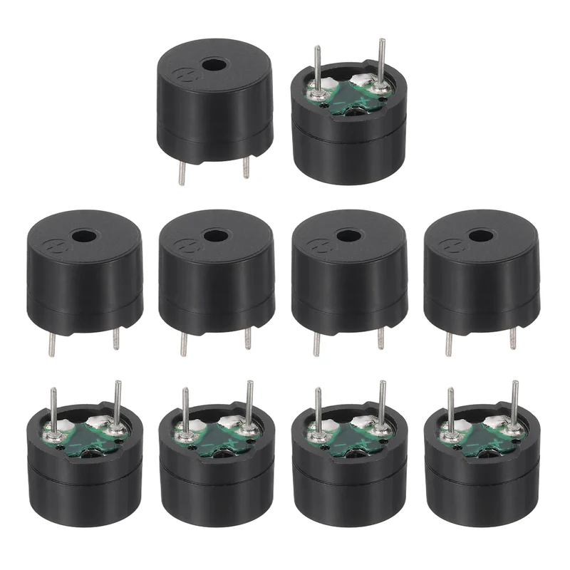 10 Pcs Passive Buzzer DC 1.5-5V Electric Tone Buzzer for Alarm