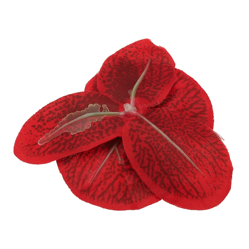 40Pcs 3.9" Artificial Silk Butterfly Orchid Flower Heads for DIY Red