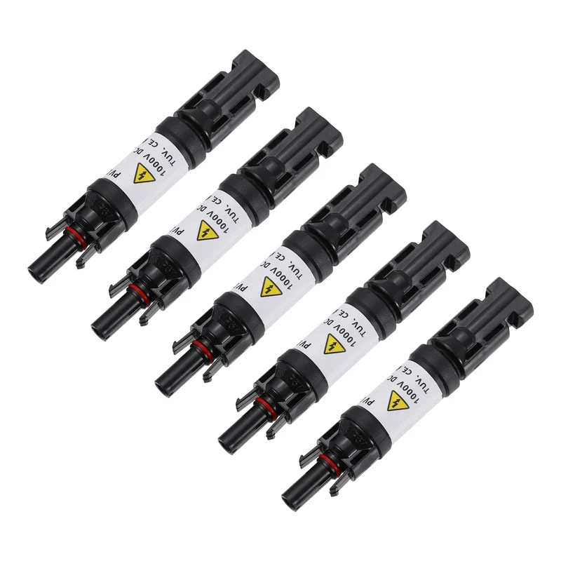 5Pcs 15A 1000V IP67 Waterproof Built-in Diode Solar Wire Connectors