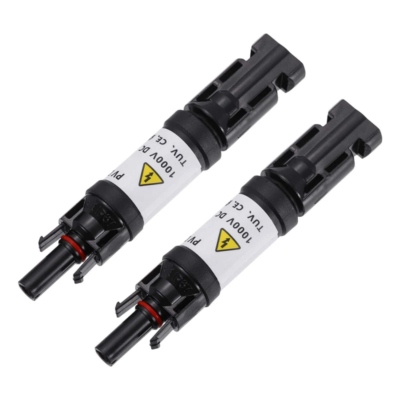 2Pcs 15A 1000V IP67 Waterproof Built-in Diode Solar Wire Connectors