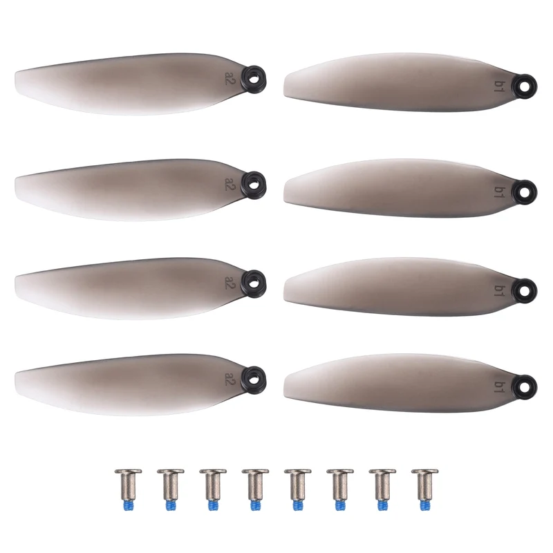 8Pcs 3 Inch Plastic Propellers for K600GPS Quadcopter Clear Gray