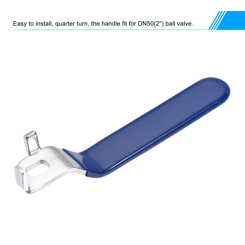 Lever Handle Iron Chrome Plated Replacement Quarter Turn for DN50 Ball Valve