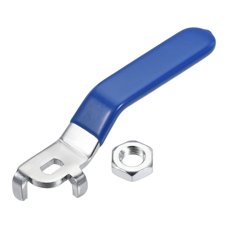 Lever Handle Iron Chrome Plated Replacement Quarter Turn M10 for Ball Valve