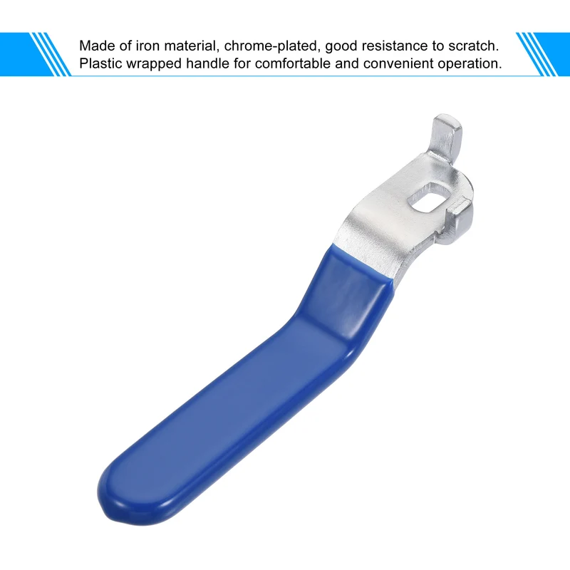 Lever Handle Iron Chrome Plated Replacement Quarter Turn M10 for Ball Valve