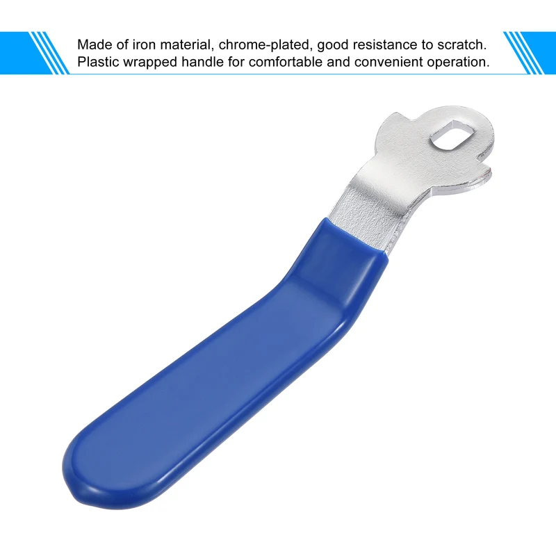 Lever Handle Iron Chrome Plated Replacement 180 Degree for Ball Valve 2Pcs