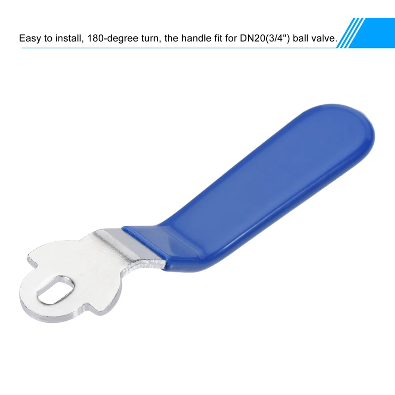 Lever Handle Iron Chrome Plated Replacement 180 Degree for Ball Valve