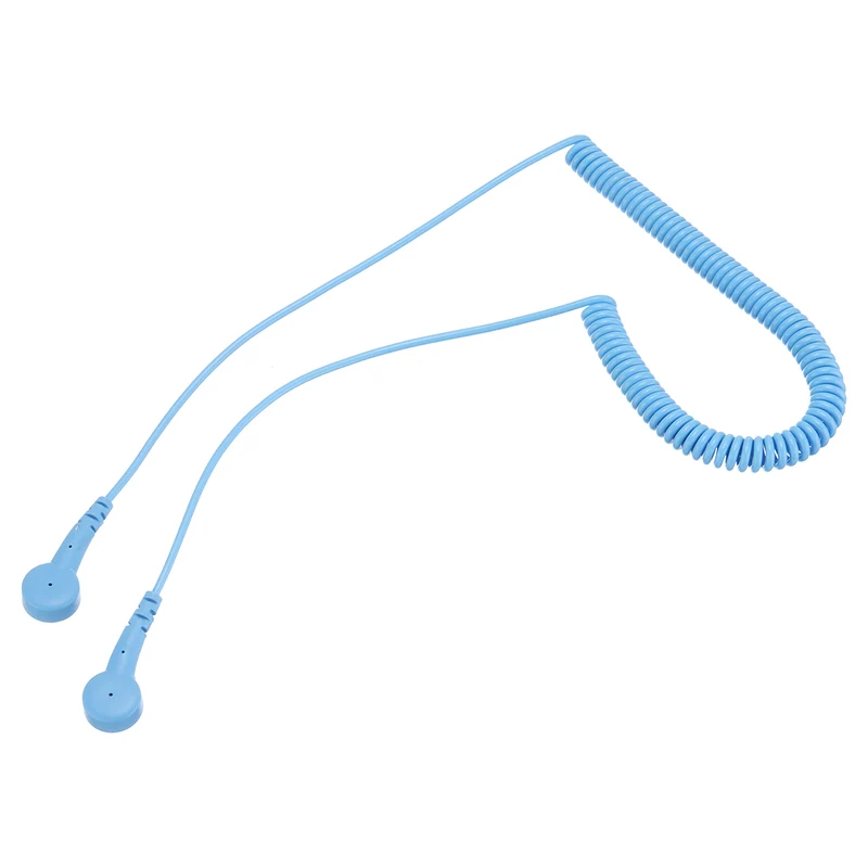 ESD Grounding Cable Cord 250cm/98",Double Buckle 1 Pcs(Blue)