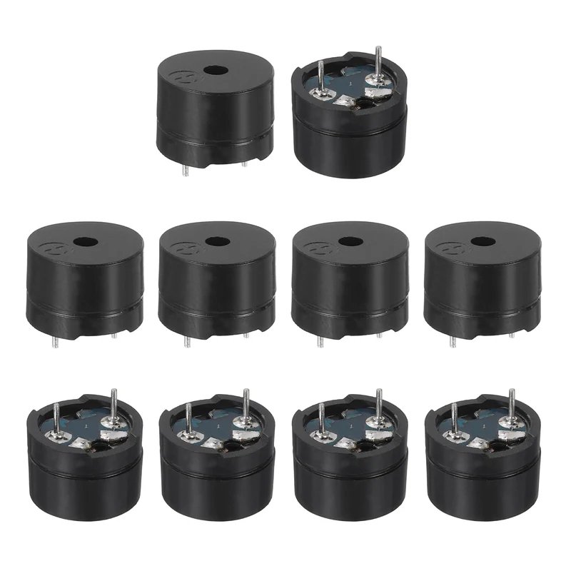 10 Pcs Passive Buzzer DC 1.5-12V Electric Tone Buzzer for Alarm