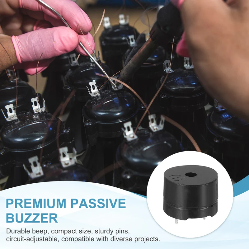 10 Pcs Passive Buzzer DC 1.5-12V Electric Tone Buzzer for Alarm
