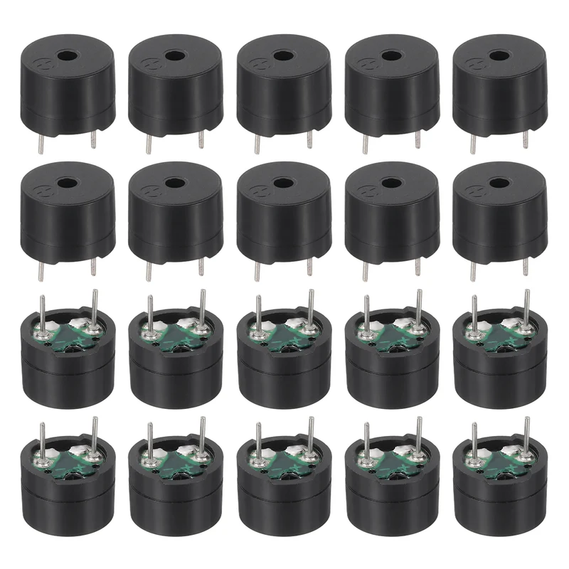 20 Pcs Passive Buzzer DC 1.5-5V Electric Tone Buzzer for Alarm