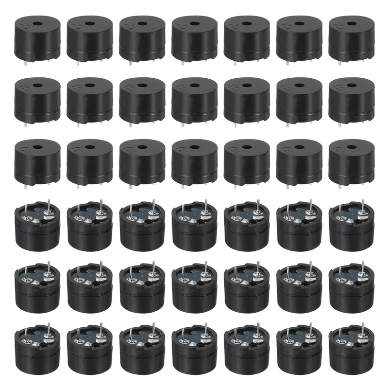 50 Pcs Passive Buzzer DC 1.5-12V Electric Tone Buzzer for Alarm