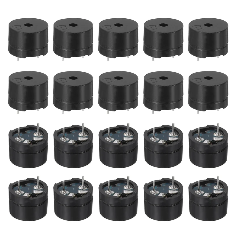 20 Pcs Passive Buzzer DC 1.5-12V Electric Tone Buzzer for Alarm
