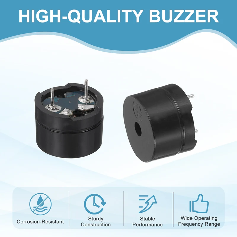 20 Pcs Passive Buzzer DC 1.5-12V Electric Tone Buzzer for Alarm