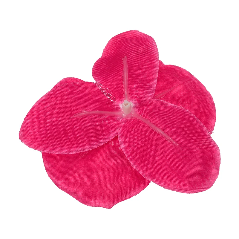 40Pcs 3.5" Artificial Silk Butterfly Orchid Flower Heads for DIY, Fuchsia
