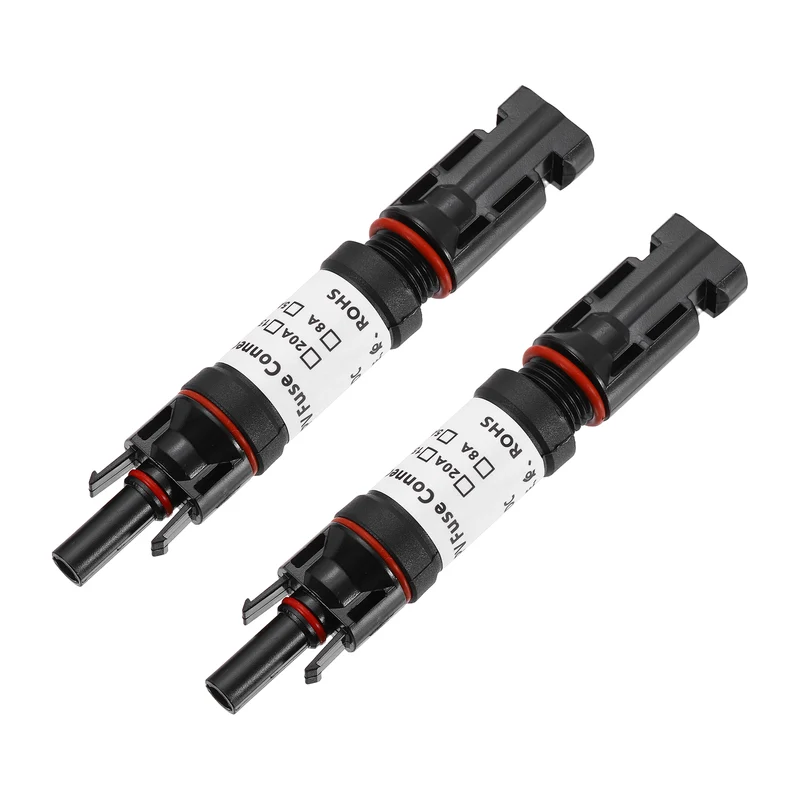 2Pcs 10A Solar Fuse Holder Inline with Fuse for Solar Photovoltaic System