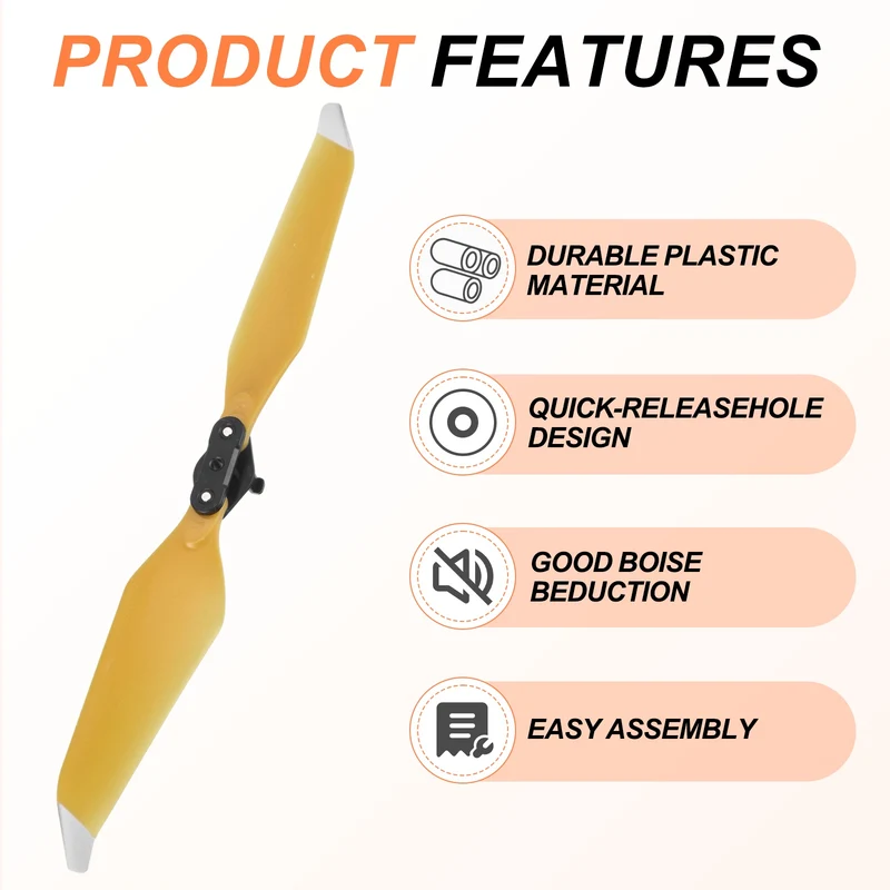 4Pcs 8.5" Low Noise Propellers for Mavic Air 2 Quadcopter Yellow