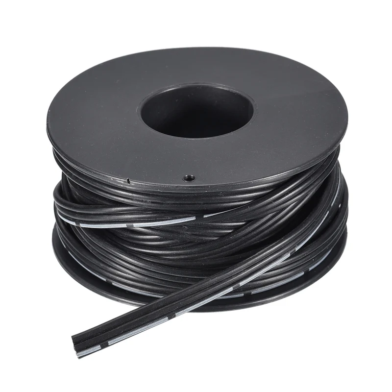 22AWG Ribbon Cable Silicone Wire 3Pin 22 Gauge Ribbon Wire Flat Silicone Cable 6m/20ft Black Stranded Tinned Copper Wire