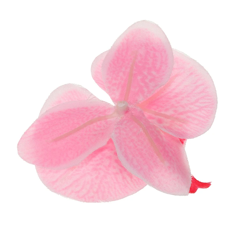 80Pcs 2.8" Artificial Silk Butterfly Orchid Flower Heads for DIY, Pink