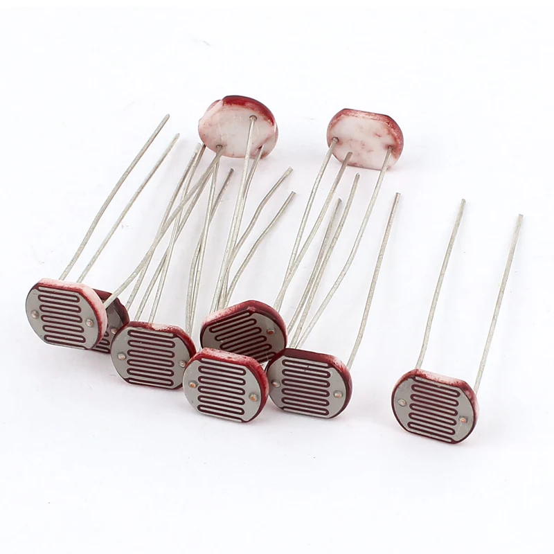 10 Pcs Photoresistor Optoresistor Photo Light Sensitive Resistor 5mm 5516 100mW