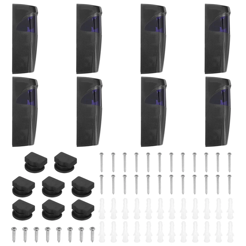 Garage Door Sensor, Lens Rotatable Infrared Gate Beam Photocell Sensor, 4 Set