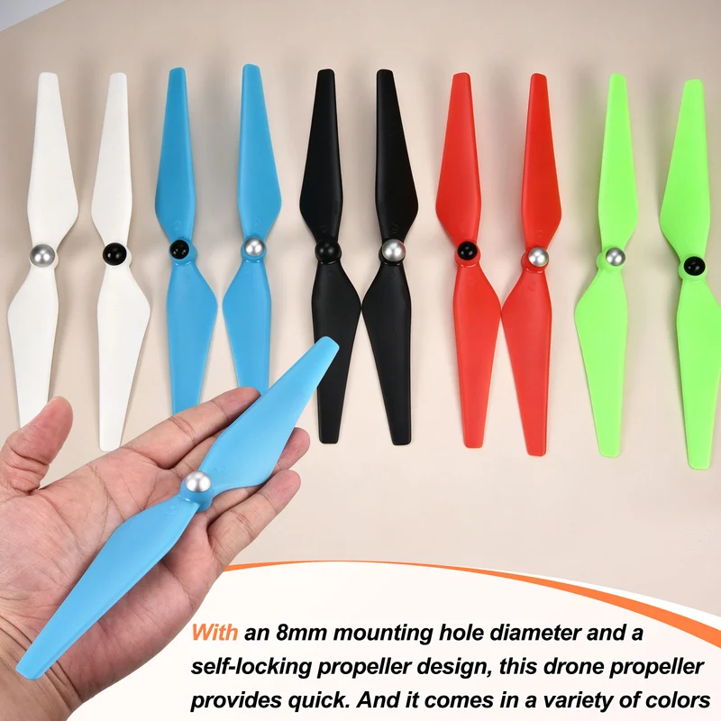 4Pcs 9Inch Plastic Propellers Self-Tightening for Phantom 3 Blue