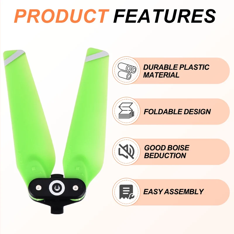 4Pcs 5 Inch Folding Propellers for Spark RC Quadcopter Green