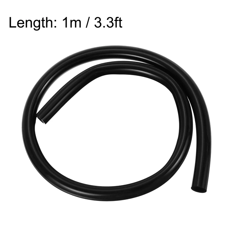 Silicone Tubing, 9mm ID x 14mm OD 3.3ft Silicone Rubber Tube Hose Pipe Black
