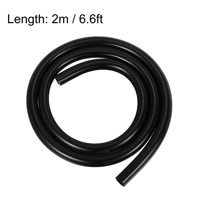 Silicone Tubing, 9mm ID x 14mm OD 6.6ft Silicone Rubber Tube Hose Pipe Black