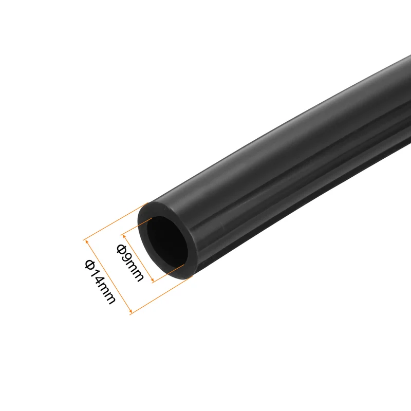 Silicone Tubing, 9mm ID x 14mm OD 9.8ft Silicone Rubber Tube Hose Pipe Black