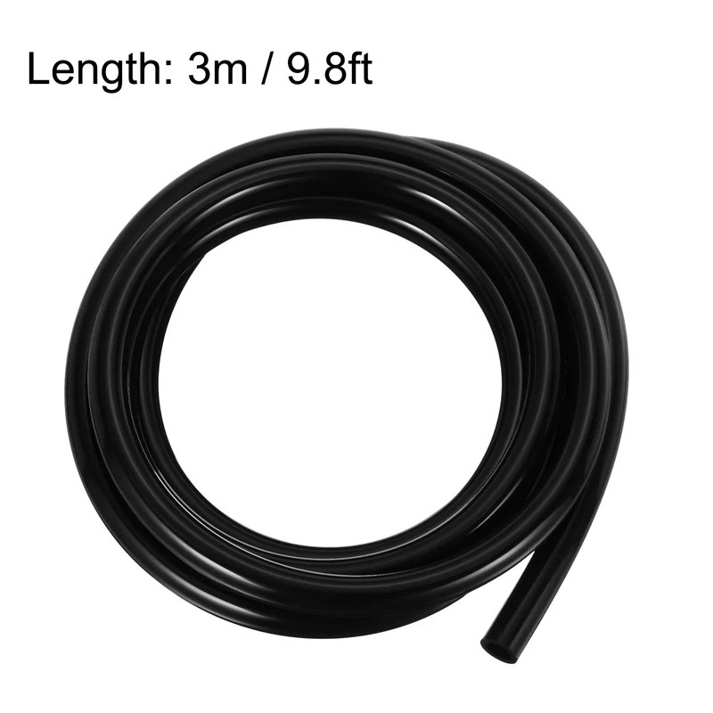 Silicone Tubing, 9mm ID x 14mm OD 9.8ft Silicone Rubber Tube Hose Pipe Black