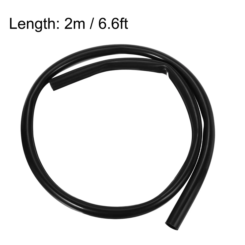 Silicone Tubing, 25mm ID x 100mm OD 6.6ft Silicone Rubber Tube Hose Pipe Black