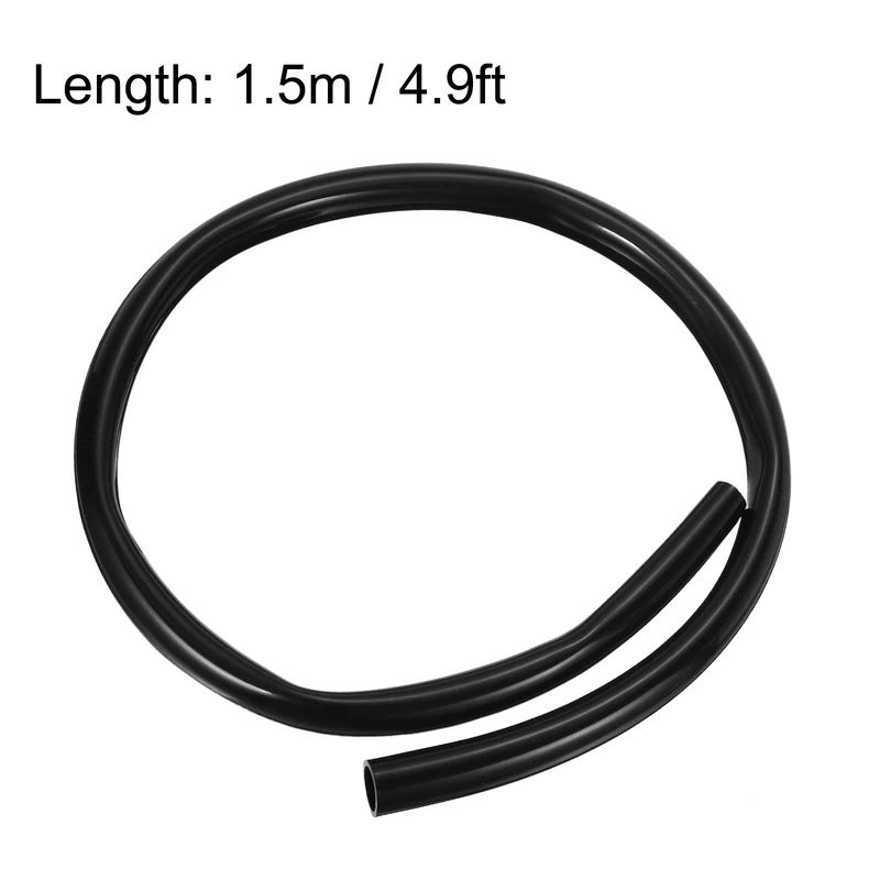 Silicone Tubing, 25mm ID x 100mm OD 4.9ft Silicone Rubber Tube Hose Pipe Black