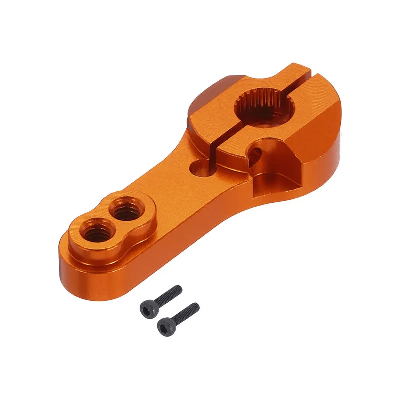 1 Pcs Metal Servo Horn 25T Steering Arm 35mm Length Orange