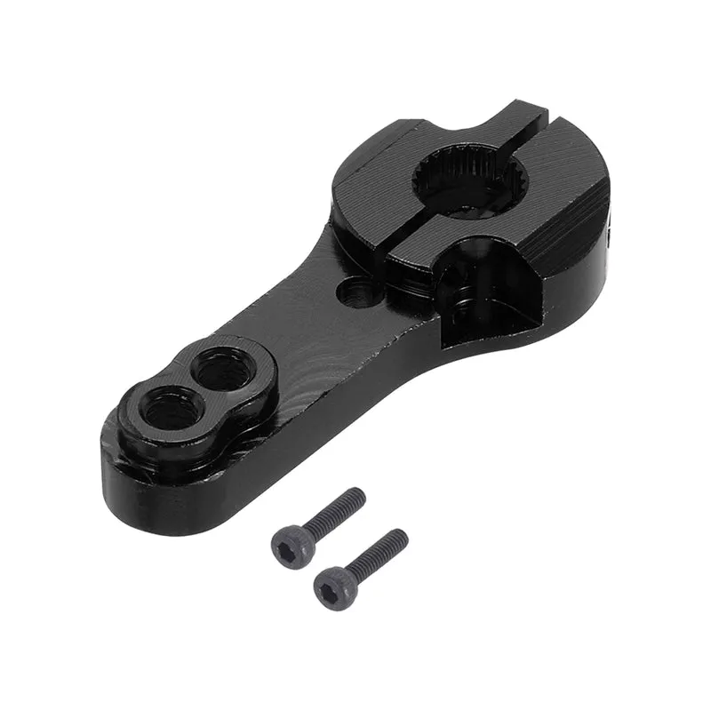 1 Pcs Metal Servo Horn 25T Steering Arm 35mm Length Black