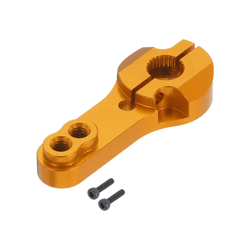 1 Pcs Metal Servo Horn 25T Steering Arm 35mm Length Gold