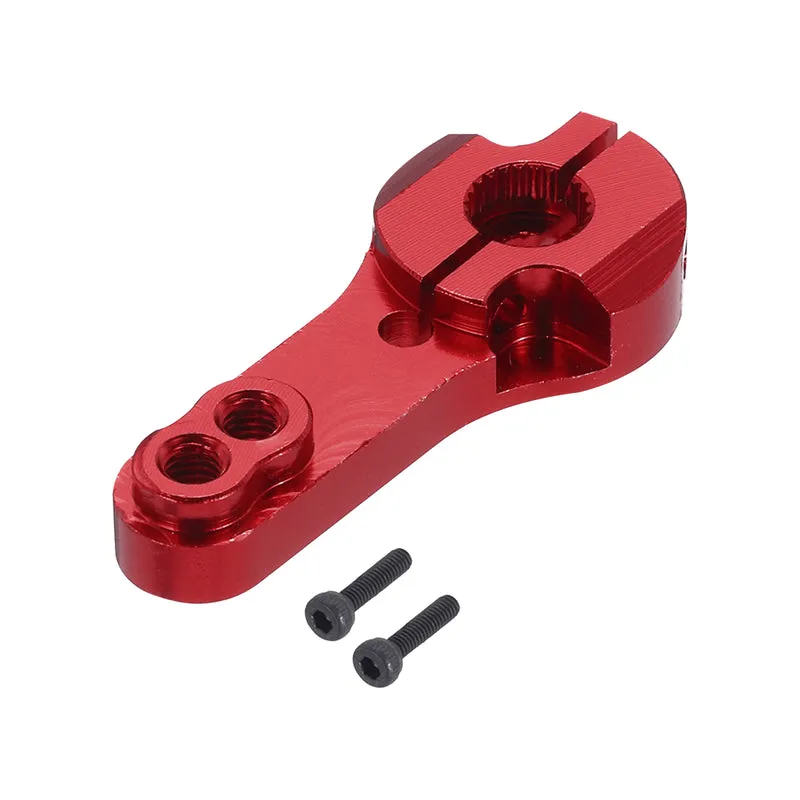 1 Pcs Metal Servo Horn 25T Steering Arm 35mm Length Red